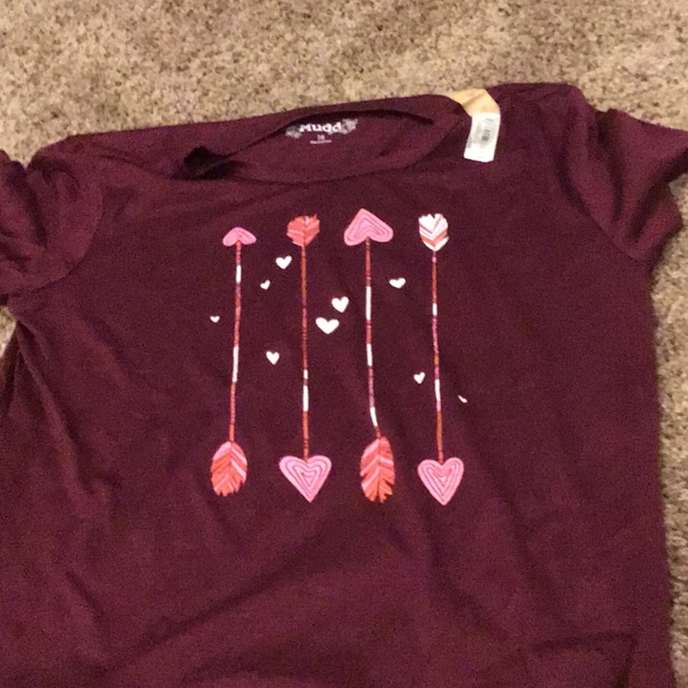 Maroon Hart’s and arrows shirt
